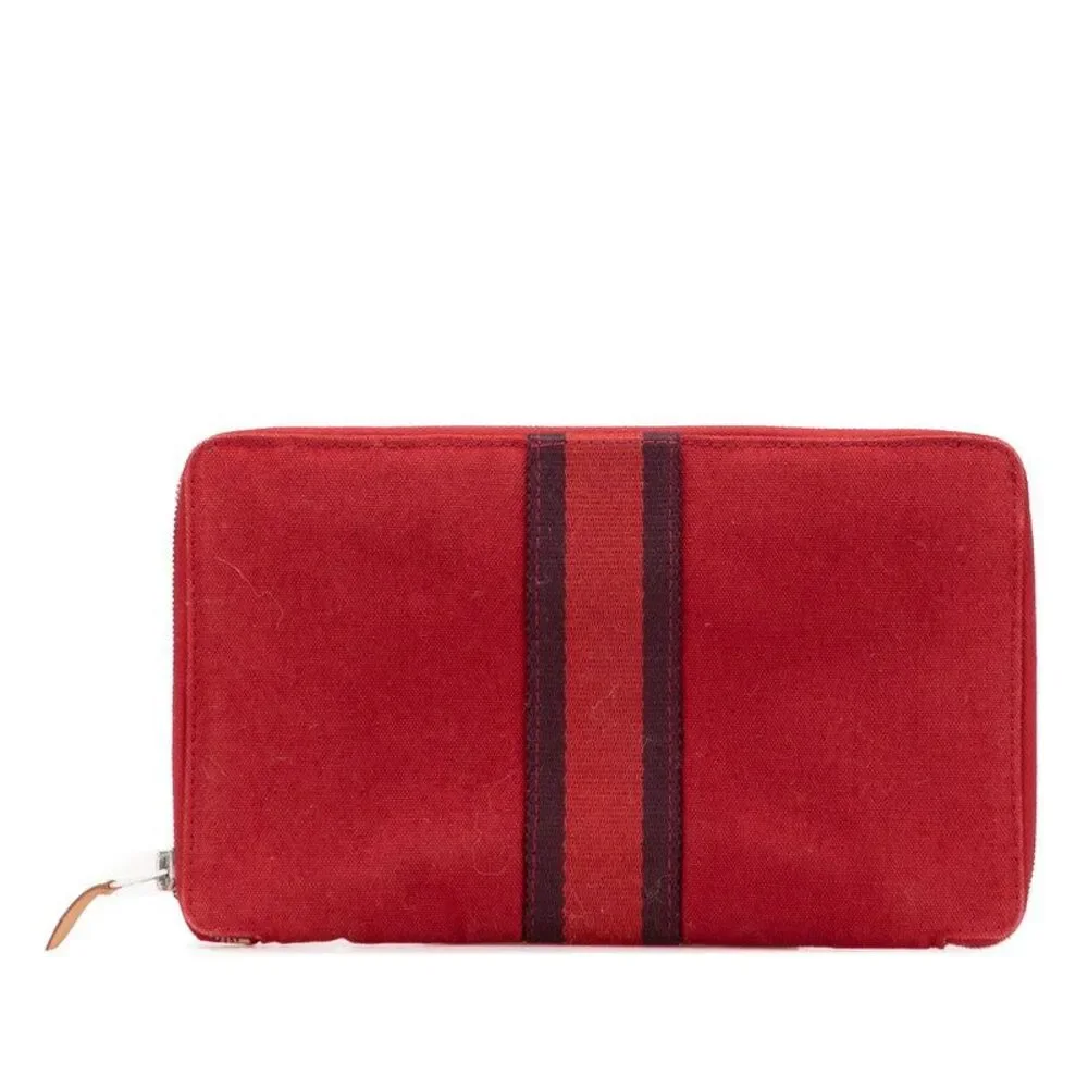 Hermes Fourre Tout Multi Purse GM Canvas Long Wallet